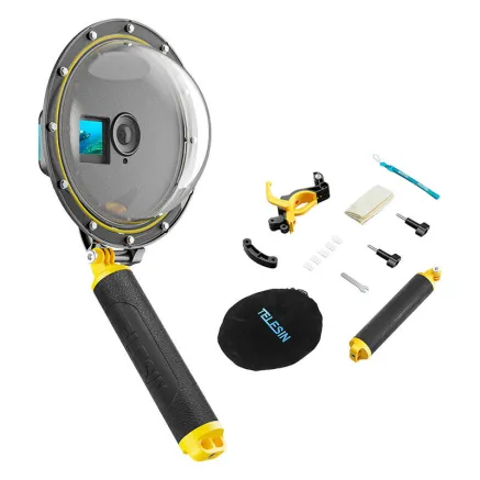 Waterpoof dome port Telesin for DJI Action 4 / 3 OA-DMP-001