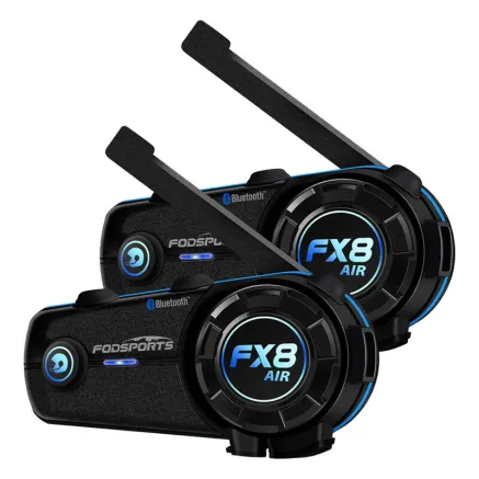Fodsports FX8 Air motorcycle intercom two-pack (black) FX8 Air 2 pack