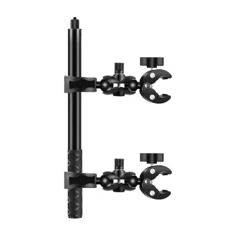 Motorcycle/bicycle mount PULUZ with two clamps and selfie stick 150 cm PU495B