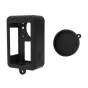 Silicone case Puluz for DJI Osmo Action 4/3 with lens cover (black) PU874B