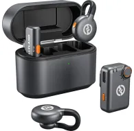 Hollyland LARK M2S Wireless Lavalier Microphone Mini Combo (with Camera RX + USB-C RX, Space Gray)