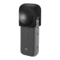 Puluz silikono objektyvo dangtelis Insta360 X4/X5 juodas - apsauginis šoninis vaizdas su lanksčiu silikono dizainu