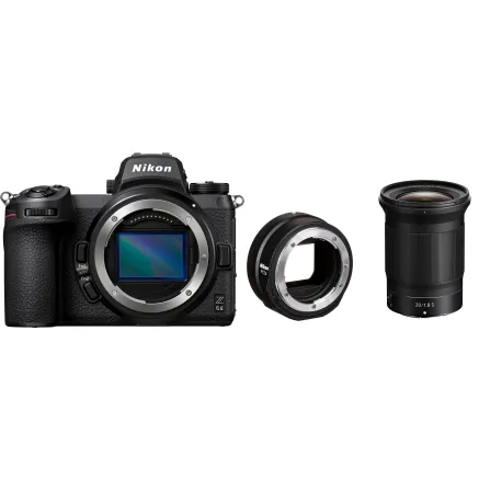Nikon Z 6II Mirrorless Camera with NIKKOR Z 20mm f/1.8 S and FTZ II Adapter