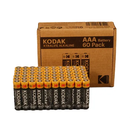Kodak XTRALIFE AAA Alkaline Batteries 60-Pack 1.5V 2700mAh