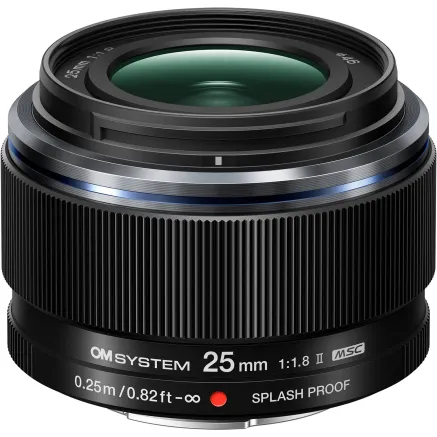 Olympus M.ZUIKO DIGITAL 25mm F1.8 II Lens (Black) V336010BW000