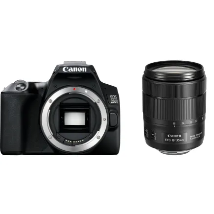 Canon EOS 250D DSLR Camera with EF-S 18-135 IS USM Lens