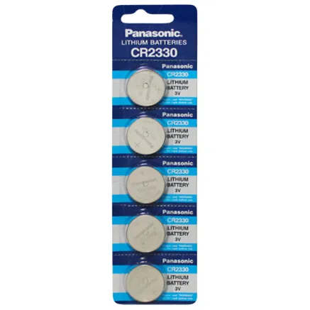 Panasonic CR2330 3V Lithium Battery Pack (5 pcs)