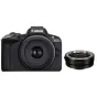 Mirrorless Cameras - Canon EOS R50 Mirrorless Camera with RF-S 18-45mm Lens + Mount Adapter EF-EOS R - quick order from manufacturer