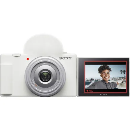 Sony ZV-1F Vlogging Camera, 20MP, 1 Sensor, White ZV1F_W