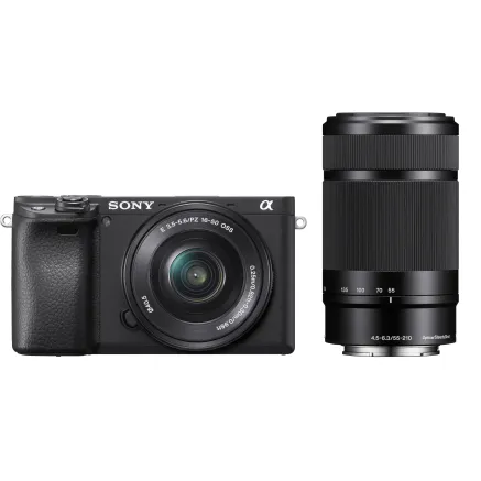 Sony Alpha 6400 Camera Kit with 16-50mm and 55-210mm ILCE-6400Y/B