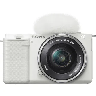 Sony ZV-E10 Mirrorless Camera with 16-50mm Lens (White) ILCZV_E10L_W