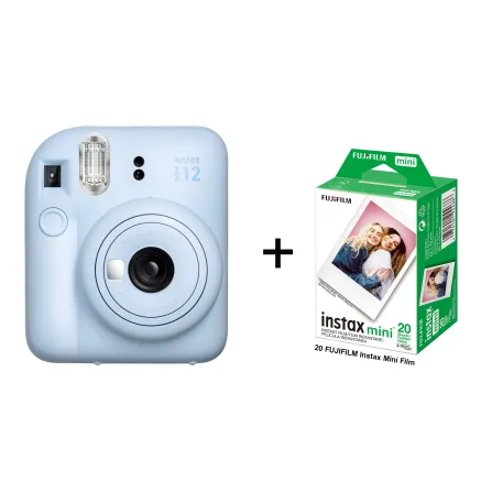Fujifilm Instax Mini 12 Instant Camera Bundle (Pastel Blue)