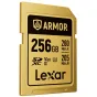 Lexar SDXC ARMOR 256GB Gold UHS-II U3, Stainless Steel, IP68 R280/W210 V60