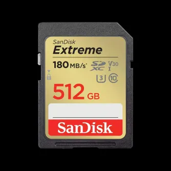SanDisk Extreme PLUS SDXC 512GB Class 10 V30, SDSDXWV-512G-GNCIN