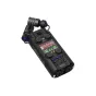Profesionalus Zoom H5 audio įrašymo prietaisas su 32-bit float įrašymu, studijos klasės preamplifikatoriais ir dviem XLR/TRS įėjimais, su montuojama mikrofono kapsule ir laiko kodieriaus prijungimu.
