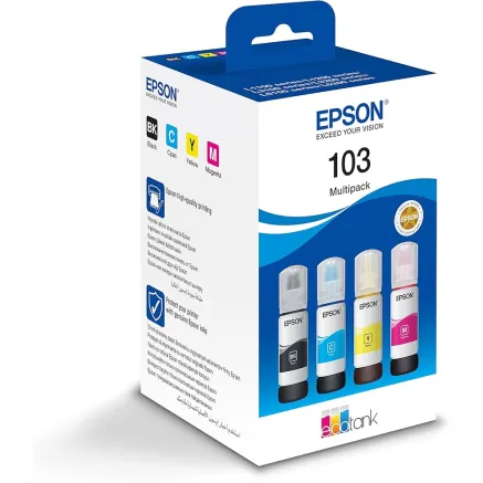 Epson 103 Multipack Black Yellow Cyan Magenta Ink refill