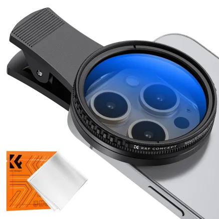 K&F Concept K&F 52MM universal mobile phone holder, equipped with CPL filter, lens coating, +1pc vacuum cleaning KF01.2676