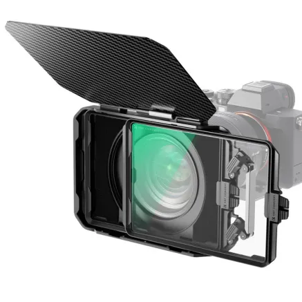 K&F Concept K&F Matte box kit5pcs Adapter Rings(67/72/77/82/95mm)+1pc Black Mist 1/4 Square filter+2 pcs of 4*5 SKU.2248