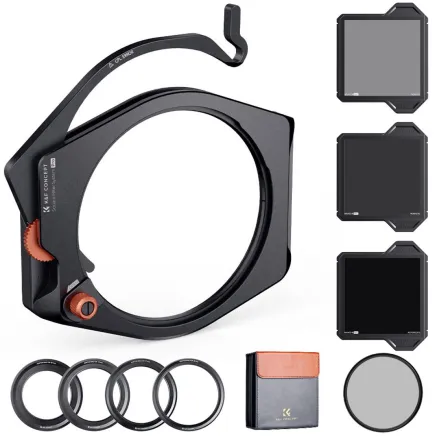 K&F Concept K&F Square Filter Holder System Pro Kit (Holder+95mm CP+Square ND1000+ND8+ND64+4 Rings) SKU.1877V1