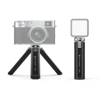 K&F Concept K&F Metal Mini Phone Camera Tripod, 1/4 Screw Table Stand, 2-Level Height Adjustment KF09.131