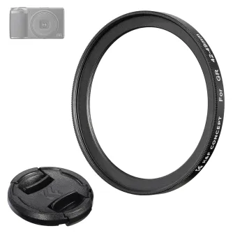 Adapters for filters - K&F Concept K&F Ricoh GR 42-49mm Adapter Ring + Lens Cap Set SKU.2328 - quick order from manufacturer