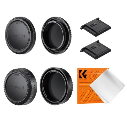 K&F Concept K&F Fuji X-mount Body Cap*2 + Lens Rear Cap*2 + Hot Shoe Cap*2 + Cleaning Cloth*1 SKU.2223