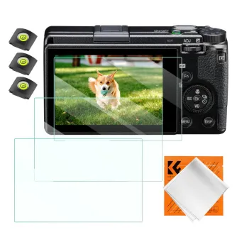 Camera Protectors - K&F Concept K&F Ricoh GR III Screen Protector*3pcs+Hot-shoe level*3pcs+Vacuum Cleaning Cloth*1 SKU.2197 - quick order from manufacturer