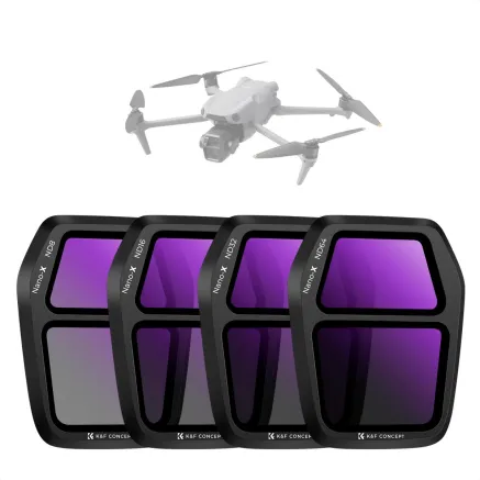 K&F Concept K&F ND Filter Set for DJI Air 3S, ND8 + ND16 + ND32 + ND64 SKU.2339