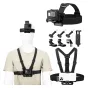 K&F Concept K&F Head Strap & Chest Mount Set for GoPro Hero, Session DJI Osmo 