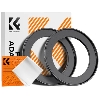 Adapters for filters - K&F Concept K&F Step Up Filter Ring 52-67mm*2pcs,+Vacuum Cleaning Cloth*1 KF05.340 - quick order from manufacturer