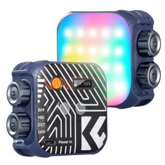 LED Phone Light - K&F Concept K&F RGB Full Color Portable Photography Video Fill Light 2000mAh Battery 21 Lighting Effects Blue KF34.036V2 - quick order from manufacturer