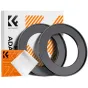 Adapters for filters - K&F Concept K&F Step Up Filter Ring 58-82mm*2pcs,+Vacuum Cleaning Cloth*1 KF05.354 - quick order from manufacturer