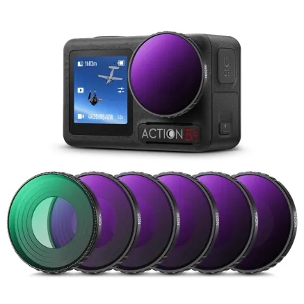 K&F Concept K&F Osmo Action 4/5Pro Filter Set CPL+ND8+ND16+ND32+ND64+ND256 SKU.2338