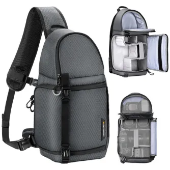 Shoulder Bags - K&F Concept K&F Sling Bag 10L Urban Wander 02(Gray) KF13.141V2 - quick order from manufacturer