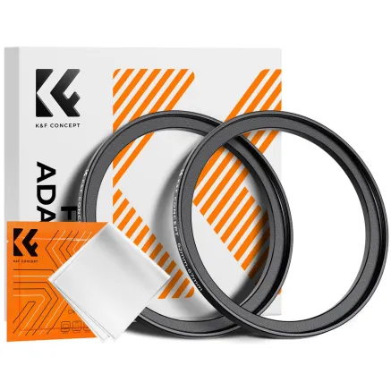 K&F Concept K&F Step Up Filter Ring 62-67mm*2pcs,+Vacuum Cleaning Cloth*1 KF05.343