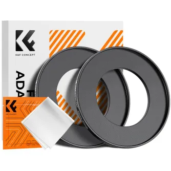 Adapters for filters - K&F Concept K&F Step Up Filter Ring 49-77mm*2pcs,+Vacuum Cleaning Cloth*1 KF05.345 - quick order from manufacturer