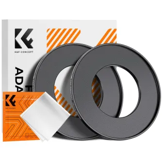 Adapters for filters - K&F Concept K&F Step Up Filter Ring 49-82mm*2pcs,+Vacuum Cleaning Cloth*1 KF05.351 - quick order from manufacturer