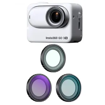 K&F Concept K&F UV+CPL+ND4 Filters Kit 28 Multi-Layer Coated Compatible with Insta360 GO 3S Action Camera SKU.2285