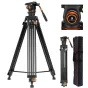Video Tripods - K&F Concept K&F VA3+BV20 10KG Load Capacity Fluid Head Tripod KF09.148 - quick order from manufacturer
