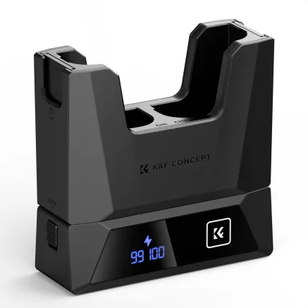 K&F Concept LP-E6 Modular Dual-Slot Fast Charger KF28.0057