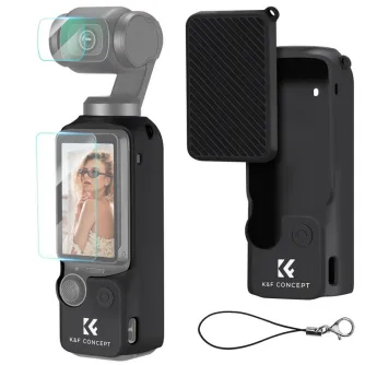 Accessories for Action Cameras - K&F Concept Osmo Pocket 3 dedicated body silicone protective cover set, including screen protective cover KF31.110 - quick order from manufacturer