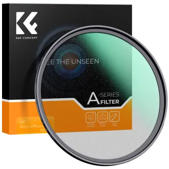 K&F Concept K&F 52MM A Series Black Mist Filter 1/8, HD, Waterproof, German 