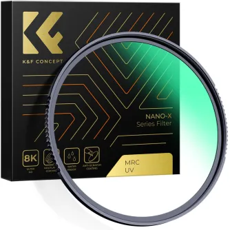 UV Filters - K&F Concept K&F 52MM XU06 Nano-X B270 MCUV Filter, HD, Waterproof, Anti Scratch, Green Coated KF01.984 - quick order from manufacturer