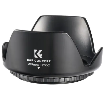 K&F Concept K&F 67MM Camera Lens Hood for Photography KF03.090 KF03.090