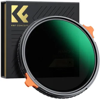 K&F Concept K&F 67MM ND4-ND64 (2-6 Stop) Variable ND Filter and CPL Circular Polarizing Filter 2 in 1 with 28 La KF01.1915