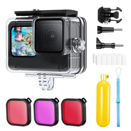 K&F Concept K&F 21 in 1 Waterproof Kit,Compatible with GO PRO 12/11/10/9 Black 