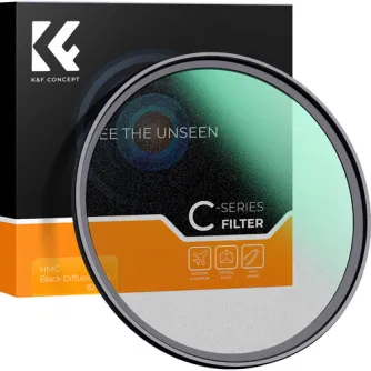 K&F Concept K&F 58MM C Series Black Mist Filter 1/4, Ultra-thin multilayer 