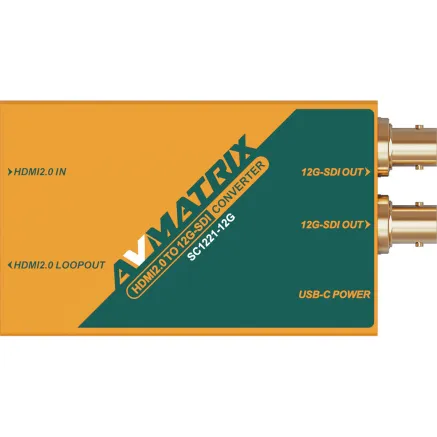 AVMATRIX SC1221-12G HDMI 2.0 to 12G-SDI 4K Converter SC1221-12G