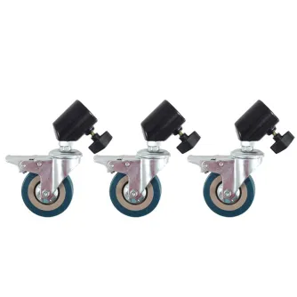New products - AVX Set of wheels with brakes for studio light tripods AVXWHEELSET - quick order from manufacturer