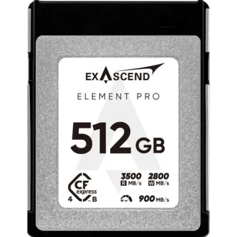 Memory Cards - Exascend CFexpress 4.0 Type B Element Pro Series 512GB EXPC4SB512GB - quick order from manufacturer